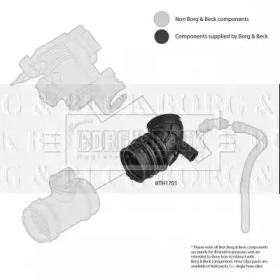 BORG & BECK bth1701 -  Рукав воздухозаборника, воздушный фильтр